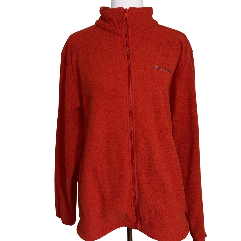 Columbia Red Full Zip Fleece Jacket